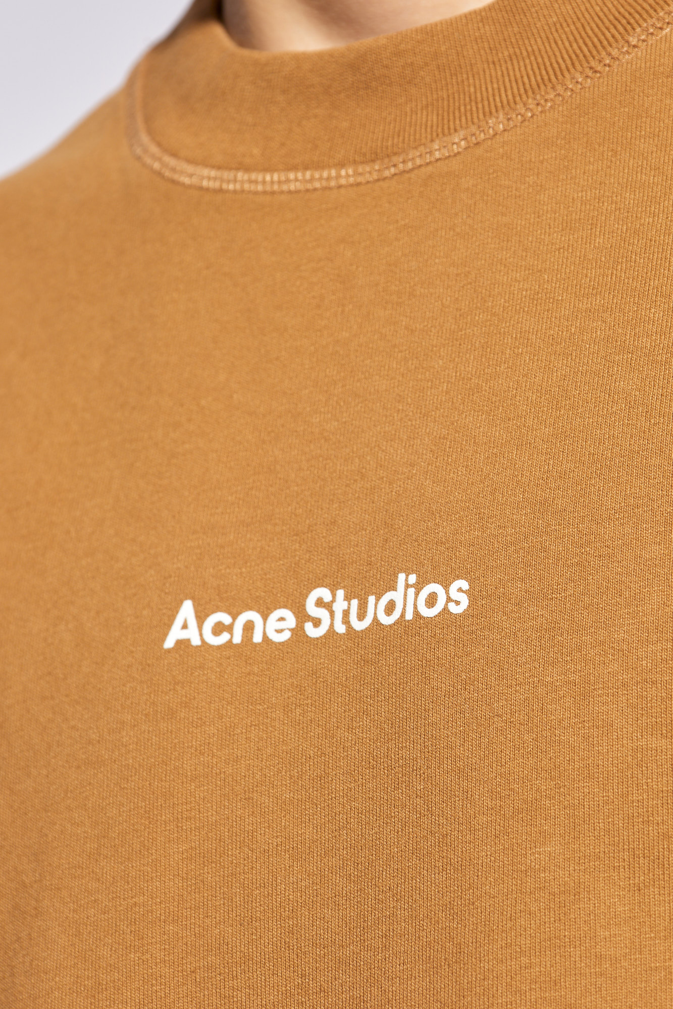 Brown T - SchaferandweinerShops AG - shirt with logo Acne